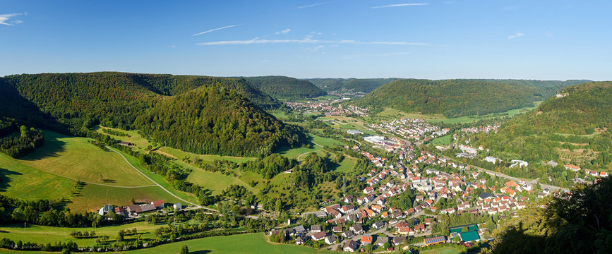 Panorama Bad Ditzenbach (Schw&auml;bische Alb)