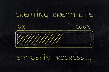 creating dream life progress bar loading