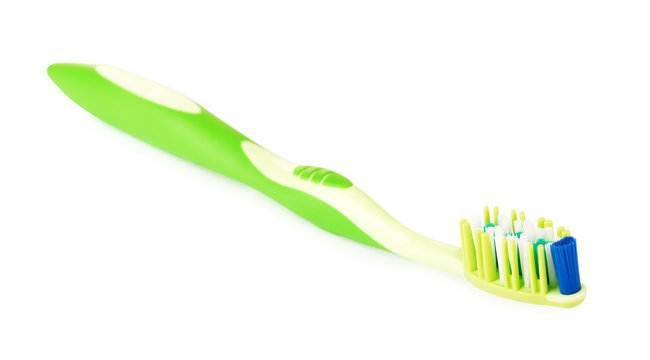 Green Toothbrush Isolated