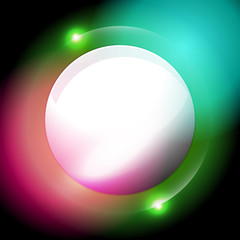 sphere abstract glowing background, Vector Illustration
