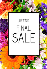 Final Summer Sale Poster Background