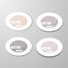 Vector infographic origami banners set