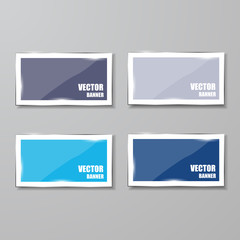Glass framework set. Vector illustration.