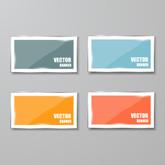 Glass framework set. Vector illustration.