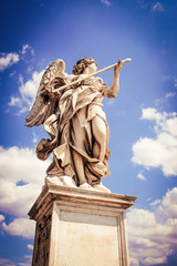 Monument on Ponte Sant'Angelo in Rome, Italy