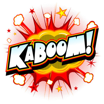 Kaboom - explosion illustration