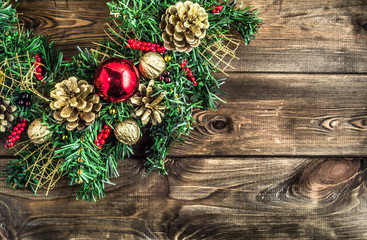 Ornamental christmas frame