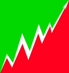 Up Arrow stylized Italian flag