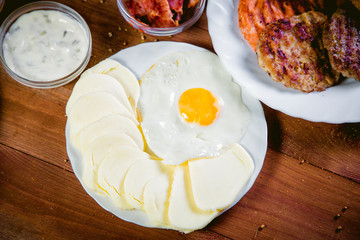 ingredients for cooking burgers, cooking food