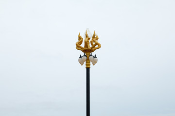 lamppost on background