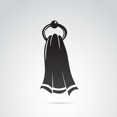 Towel icon isolated on white background. Vector art.