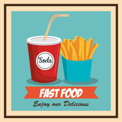 fast food burger design isolated vector illustration eps 10