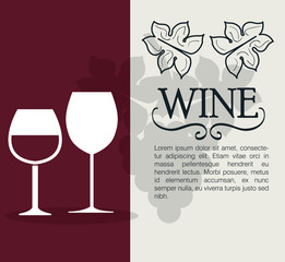 wine label design isolated vector illustration eps10