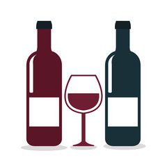 wine label design isolated vector illustration eps10