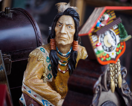 The Old Indian Figurine in the Flea Market
