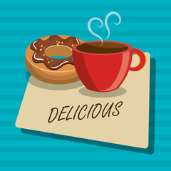 donut sweet dessert isolated vector illustration eps 10