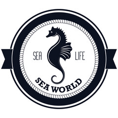 sea world life isolated vector illustration eps 10
