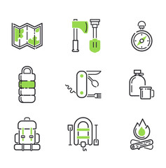 Camping icon vector isolated