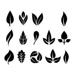 Leaf icon vector illustration.