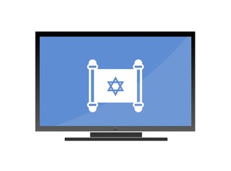 Torah dans un écran de télévision