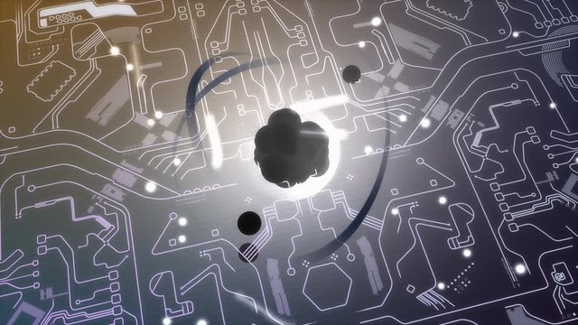 Computer generated, Quantum computer technology, concept animation.	