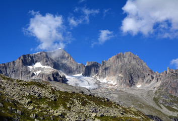 Fototapeta na wymiar Galenstock und Bielenhorn, Urner Alpen
