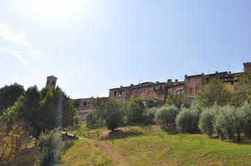 View of the city of Colle Val D Elsa