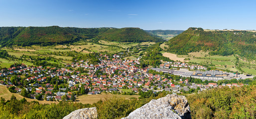 Panorama Bad Überkingen auf der Schwäbischen Alb