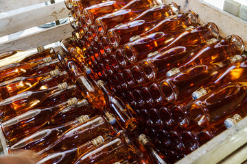 Automation bottling line for produce champagne in Alsace © 31etc