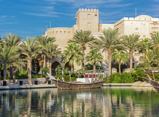 Naklejka premium Views of Madinat Jumeirah hotel, Dubai, UAE.
