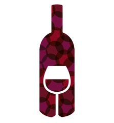 wine label design isolated vector illustration eps 10