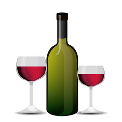 wine label design isolated vector illustration eps 10