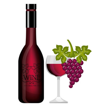wine label design isolated vector illustration eps 10