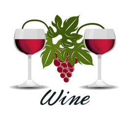 wine design isolated vector illustration eps 10
