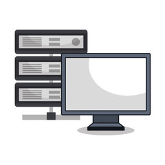 laptop icon technology digital isolated vector illustration eps 10