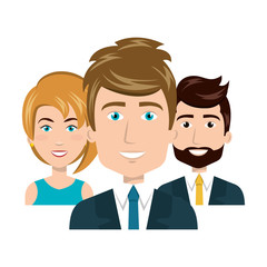 set diverse persons young isolated vector illustration eps 10