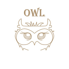 T shirt with brown owl