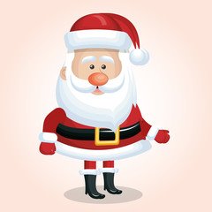 santa claus christmas isolated vector illustration eps 10