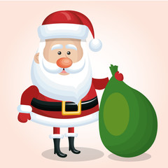 santa claus christmas isolated vector illustration eps 10