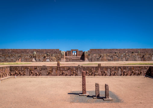 Ruins Of Tiwanaku (Tiahuanaco), Pre-Columbian Archaeological Site - La Paz, Bolivia