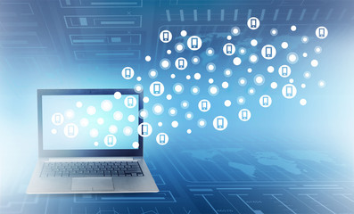 Technologies that connect people . Mixed media