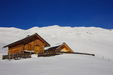 Snow covered mountains