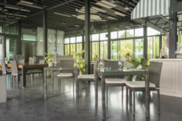 Fototapeta na wymiar abstract blur of restaurant for background