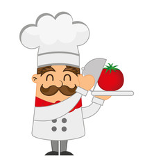chef character man icon vector illustration design