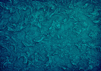 Abstract pattern in blue tones. Decorative plaster.