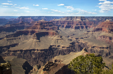 Afternoon view from the South Rim of the Grand Canyon.