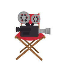 cartoon cinema film festival movie design vector illustration eps 10