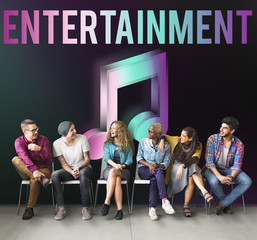 Digital Music Streaming Multimedia Entertainment Online Concept