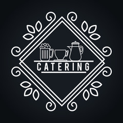 icon catering service food design vector illustration eps 10
