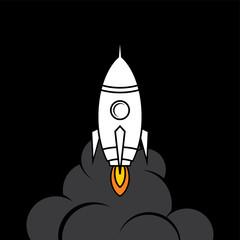 space rocket shuttle logo logotype